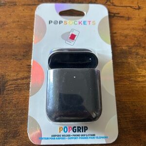 PopSockets PopGrip AirPod Holder - black